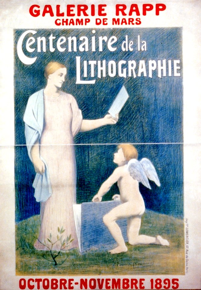 Centenaire de la lithographie par Puvis de Chavannes 1895