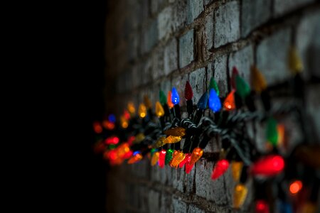 Wall colorful lights