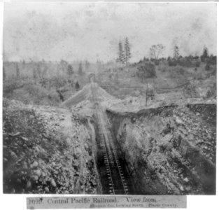 Central Pacific Railroad - View from Bloomer Cut, looking North - Placer County LCCN2002722222