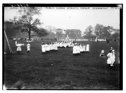 Central Park - Maypoles - Public school athletic league celebration LCCN2014690388 photo