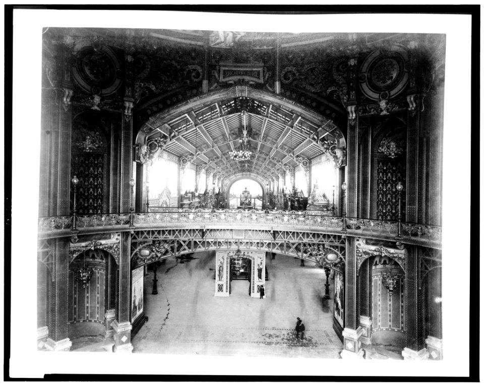 Central Dome, interior view, looking toward the Gallery of Thirty Meters, Paris Exposition, 1889 LCCN92520421