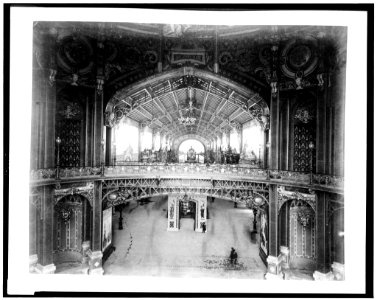 Central Dome, interior view, looking toward the Gallery of Thirty Meters, Paris Exposition, 1889 LCCN92520421