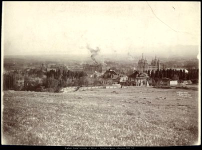 Central Part of Salt Lake City from Capitol Hill, C.R. Savage, Photo. photo