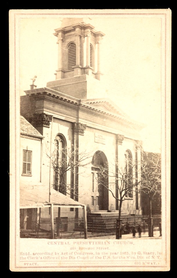 Central Presbyterian Church, 408 Broome Street - Stacy 691 B'way. LCCN2016653280