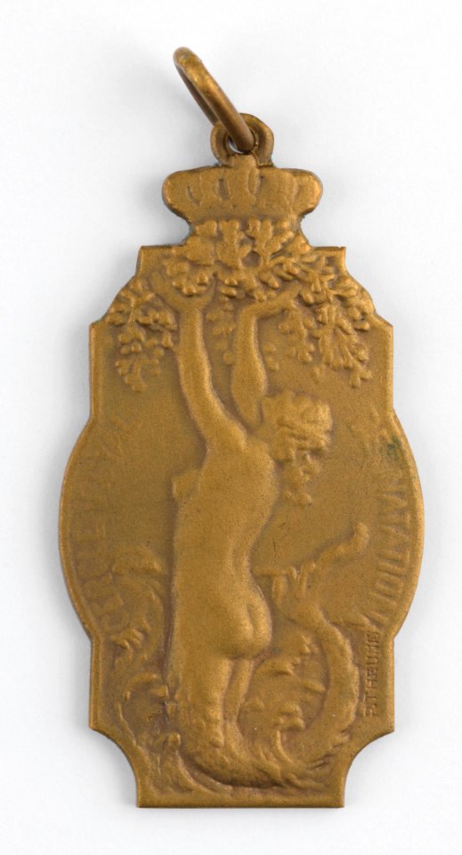 Cercle Royal de Natation, medal by Pierre Theunis, Belgium, (1965), Coins and Medals Department of the Royal Library of Belgium, 2N344-3 (recto)