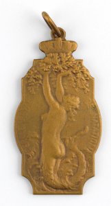 Cercle Royal de Natation, medal by Pierre Theunis, Belgium, (1965), Coins and Medals Department of the Royal Library of Belgium, 2N344-3 (recto)
