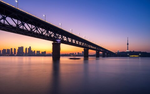 Sunset night view Free photos