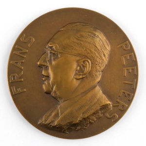 Cercle Industriel et Commercial de Belgique, medal by Pierre Theunis, Belgium, (1941), Coins and Medals Department of the Royal Library of Belgium, 2N182 - 11 (recto)