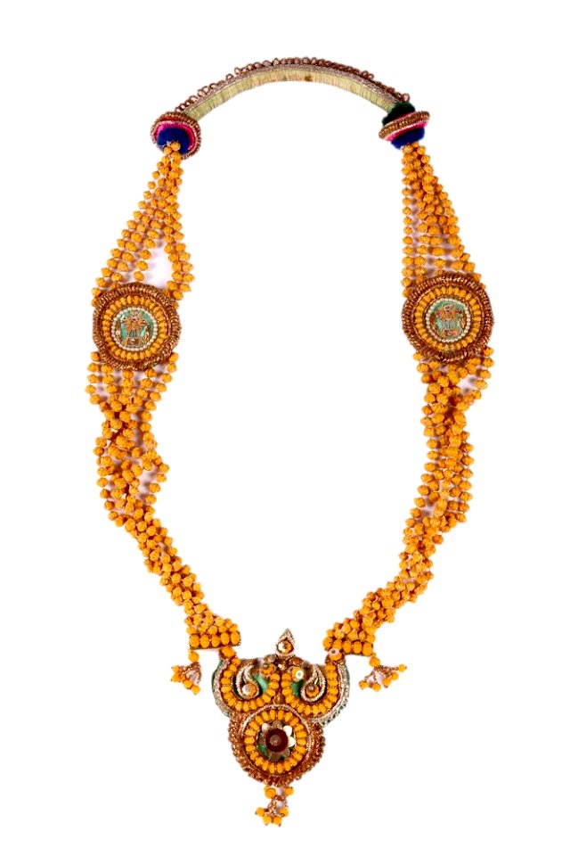 Ceremonial welcome necklace given to First Lady Jacqueline Kennedy by Prime Minister Nehru during her state visit to India in 1962 (7)