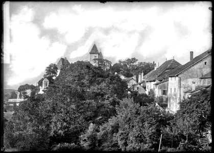 CH-NB - La Sarraz, vue d'ensemble - Collection Max van Berchem - EAD-7537