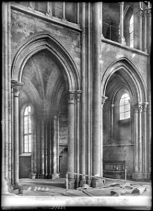 CH-NB - Lausanne, Cathédrale protestante Notre-Dame, vue partielle intérieure - Collection Max van Berchem - EAD-7309