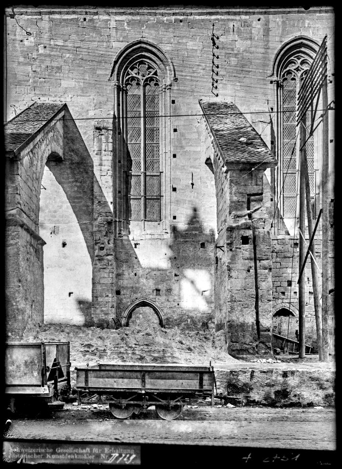 CH-NB - Lausanne, Église réformée Saint-François, vue partielle extérieure - Collection Max van Berchem - EAD-7316