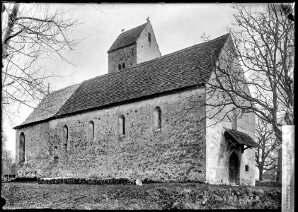 CH-NB - Kirchbühl, Kirche St. Martin, vue partielle extérieure - Collection Max van Berchem - EAD-6765