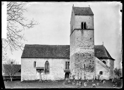 CH-NB - Kirchbühl, Kirche St. Martin, vue partielle extérieure - Collection Max van Berchem - EAD-6763