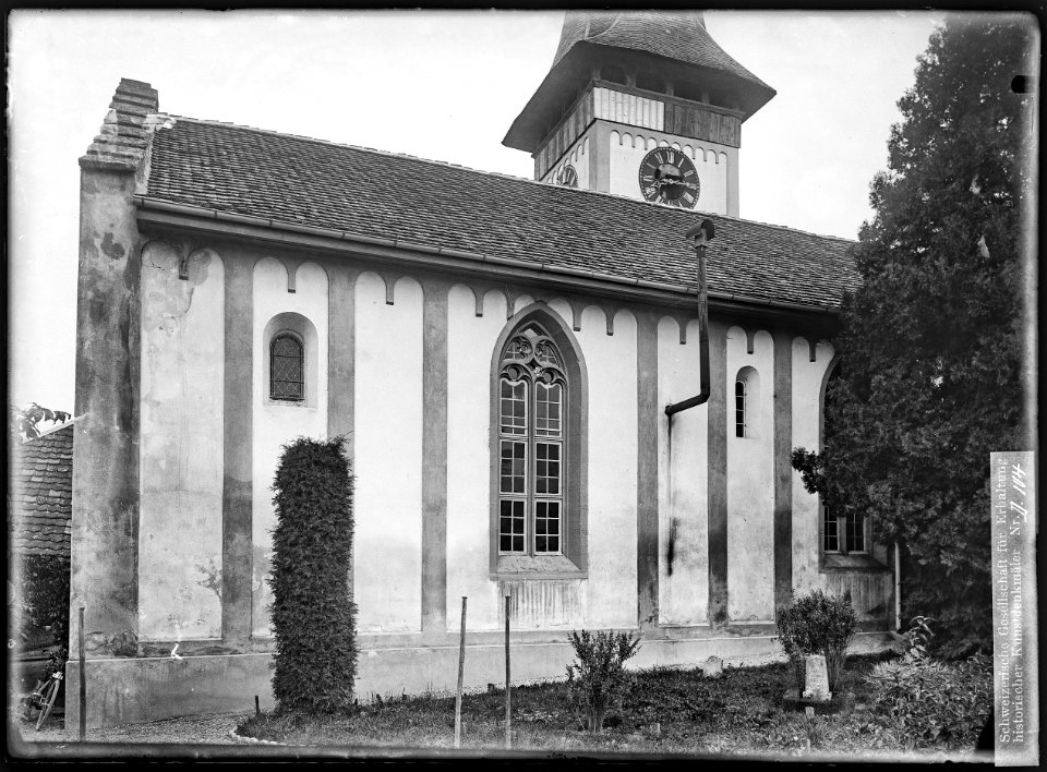 CH-NB - Köniz, Kirche, vue partielle extérieure - Collection Max van Berchem - EAD-6686