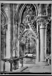 CH-NB - Lausanne, Cathédrale Notre-Dame, Monument funéraire, vue partielle - Collection Max van Berchem - EAD-9441