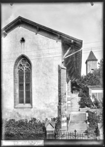 CH-NB - La Sarraz, Chapelle du Jaquemart, vue partielle - Collection Max van Berchem - EAD-7544