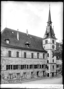 CH-NB - Lausanne, Ancienne académie, vue partielle extérieure - Collection Max van Berchem - EAD-7270