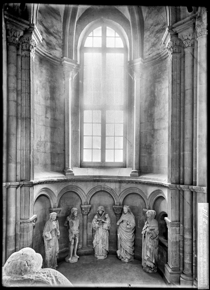 CH-NB - Lausanne, Cathédrale protestante Notre-Dame, vue partielle intérieure - Collection Max van Berchem - EAD-7302