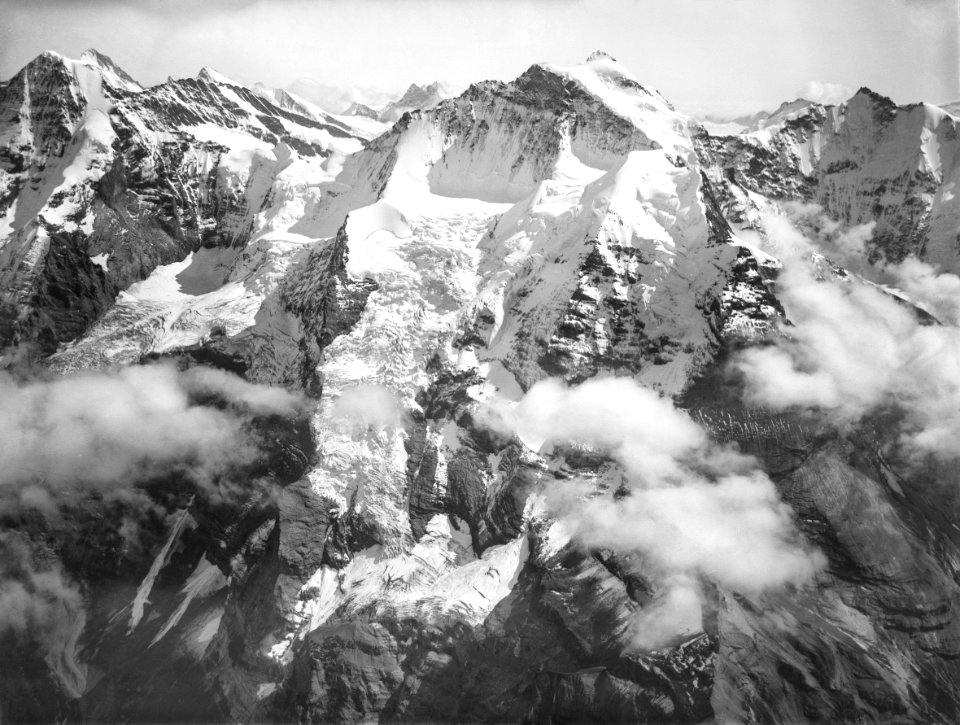 CH-NB - Jungfrau, Westseite - Eduard Spelterini - EAD-WEHR-32083-B