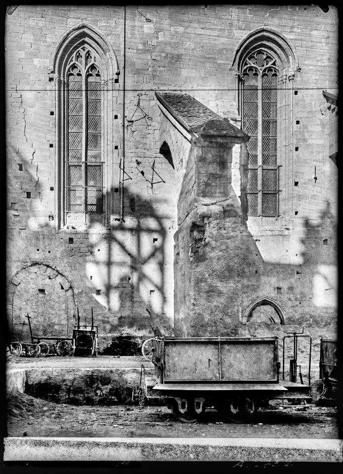 CH-NB - Lausanne, Église réformée Saint-François, vue partielle extérieure - Collection Max van Berchem - EAD-7317