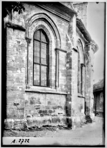 CH-NB - Lausanne, Cathédrale protestante Notre-Dame, vue partielle extérieure - Collection Max van Berchem - EAD-7287
