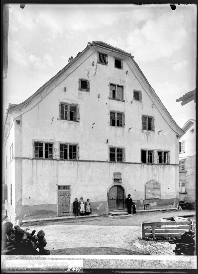 CH-NB - Landquart, Haus, Fassade, vue partielle - Collection Max van Berchem - EAD-7034