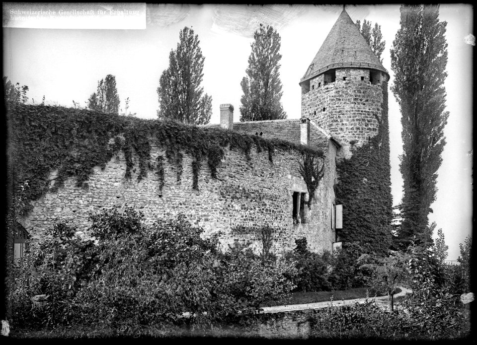 CH-NB - La Tour-de-Peilz, Château, vue partielle - Collection Max van Berchem - EAD-7553