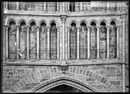 CH-NB - Lausanne, Cathédrale protestante Notre-Dame, vue partielle intérieure - Collection Max van Berchem - EAD-7307
