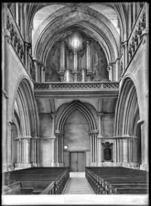CH-NB - Lausanne, Cathédrale protestante Notre-Dame, vue partielle intérieure - Collection Max van Berchem - EAD-7300
