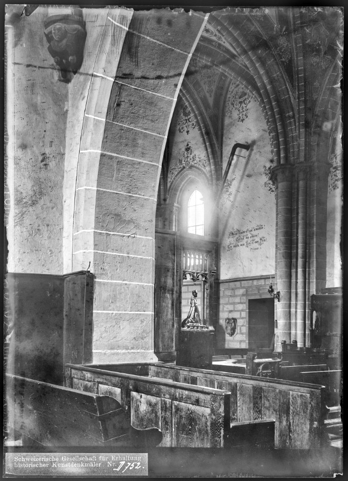 CH-NB - Lutry, Temple de Lutry, vue partielle intérieure - Collection Max van Berchem - EAD-7339