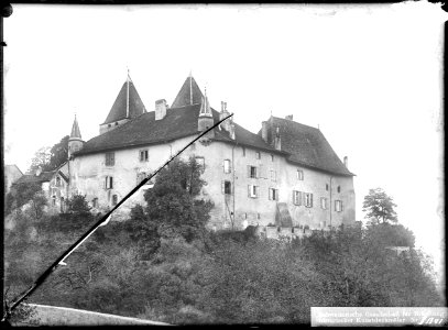 CH-NB - La Sarraz, Château, vue partielle - Collection Max van Berchem - EAD-9463
