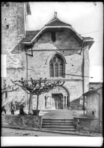 CH-NB - Lutry, Église, Façade, vue partielle - Collection Max van Berchem - EAD-9448