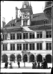 CH-NB - Lausanne, Hôtel de ville, vue partielle extérieure - Collection Max van Berchem - EAD-7269
