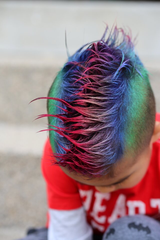Mohawk hairspray colors