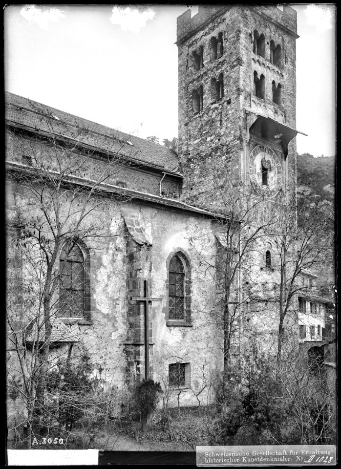 CH-NB - Leuk, Kirche, vue partielle - Collection Max van Berchem - EAD-7617
