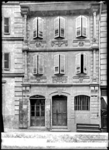 CH-NB - Moudon, Maison Tacheron, Façade, vue d'ensemble - Collection Max van Berchem - EAD-7379