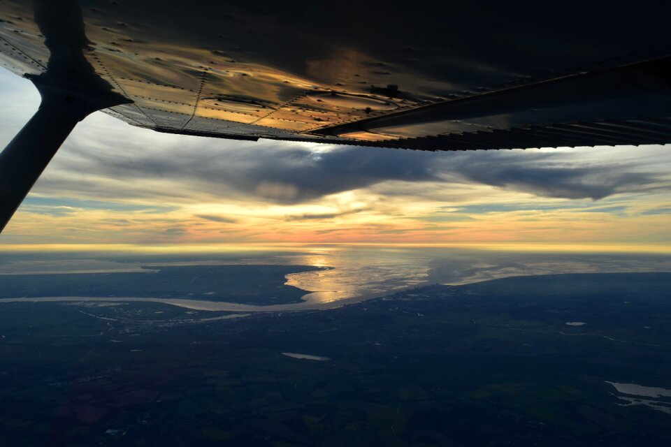 Sun flying aviation