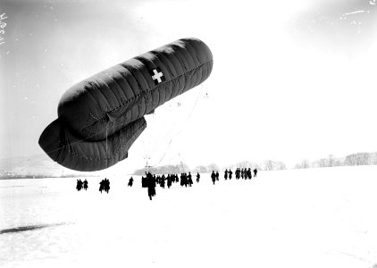 Der erste in der Schweiz hergestellte Fesselballon - CH-BAR - 3240296