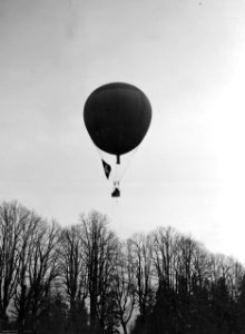Der Fesselballon knapp über den Bäumen - CH-BAR - 3238374