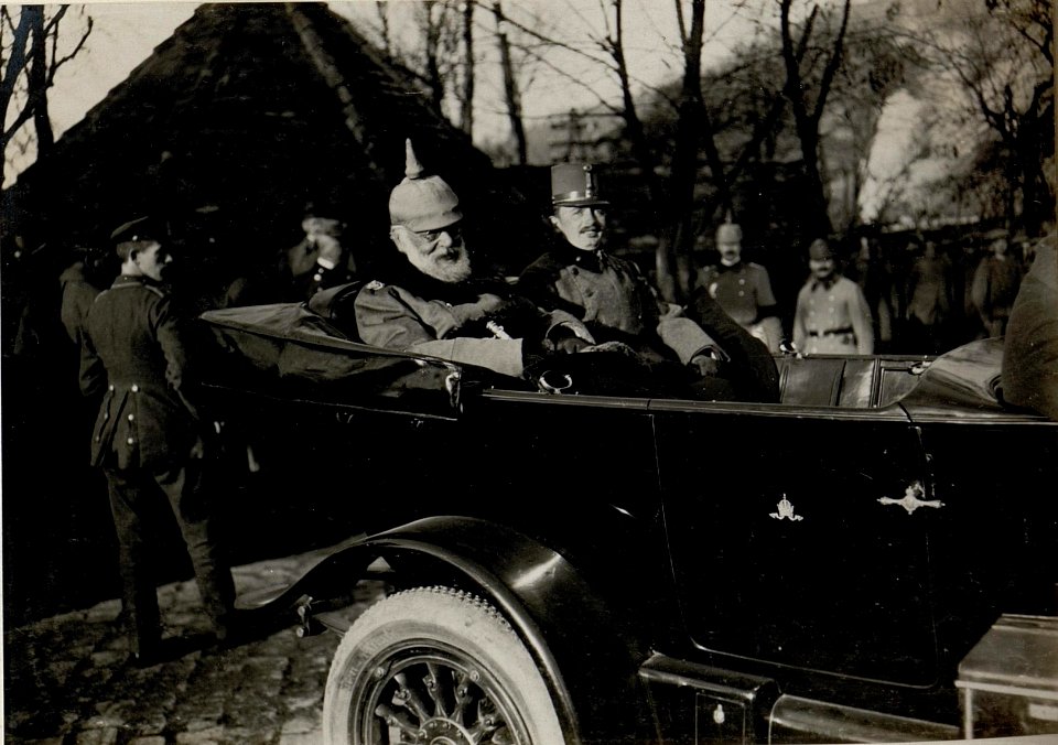 Der König von Bayern; Ludwig III., besucht das Heeresgruppenkommando in Sighișoara (Schässburg, Segesvar), 7.11.1916 (BildID 15549222)