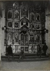 Der Hochaltar der russ.Kirche.Lublamy,9.10.1915 (BildID 15459548)