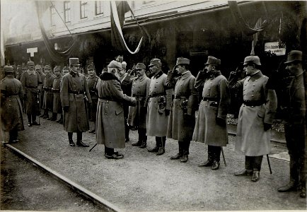Der König von Bayern; Ludwig III., besucht das Heeresgruppenkommando in Sighișoara (Schässburg, Segesvar), 7.11.1916 (BildID 15549201)