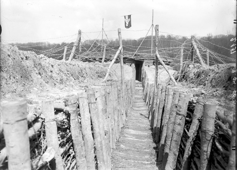 Der Laufgraben zum Blockhaus - CH-BAR - 3241882