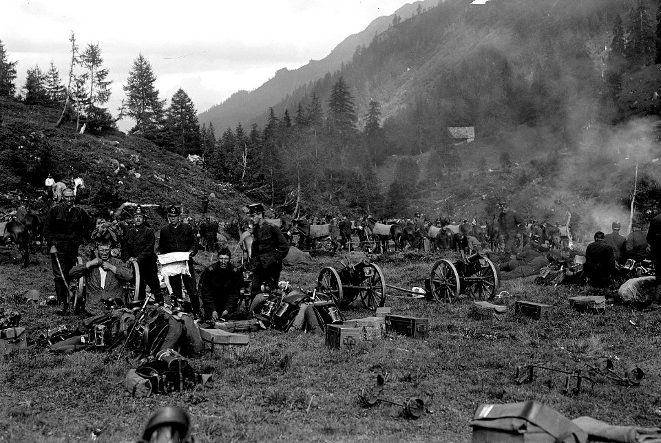 Der Geschützpark im Biwak - CH-BAR - 3237024
