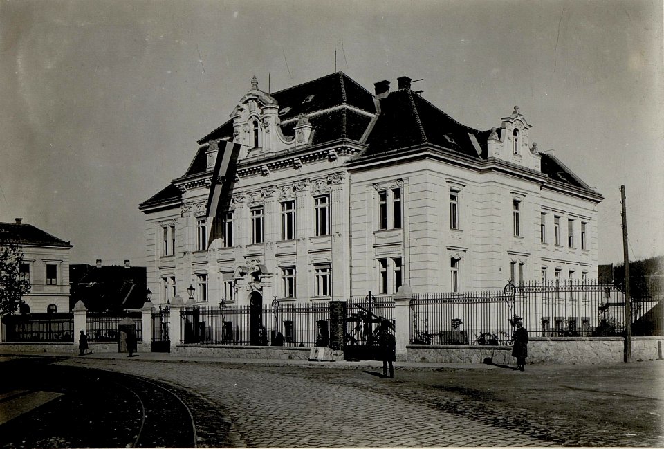 Der König von Bayern; Ludwig III., besucht das Heeresgruppenkommando in Sighișoara (Schässburg, Segesvar), 7.11.1916. Das Quartier des Erzherzogs Karl (BildID 15549271)