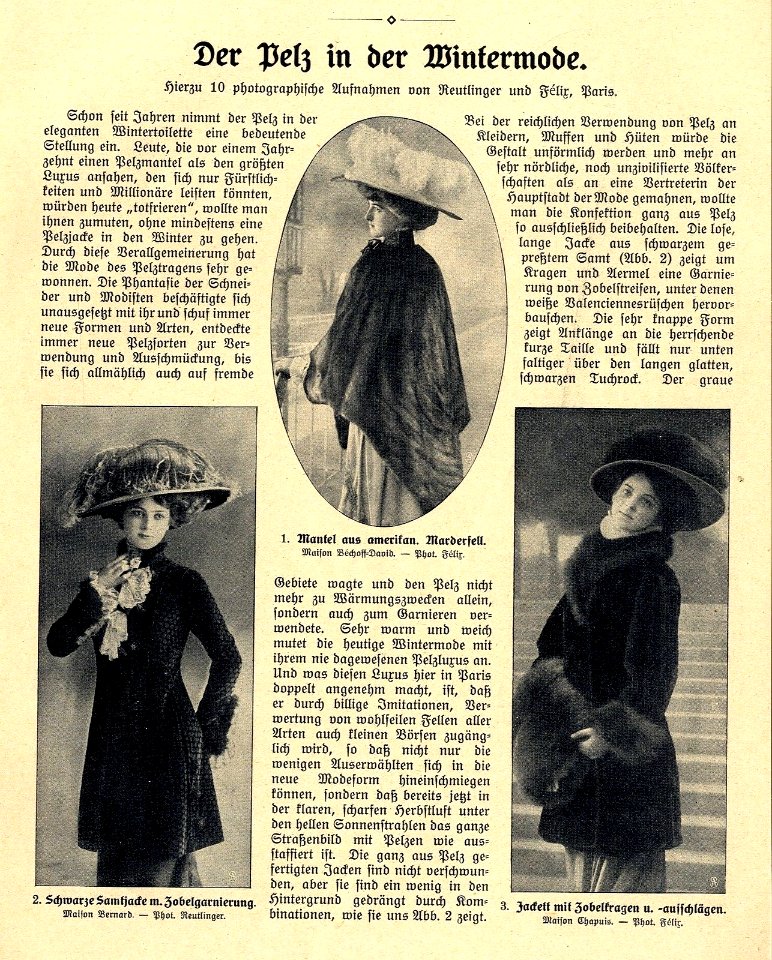 Der Pelz in der Wintermode, 1908 (1)
