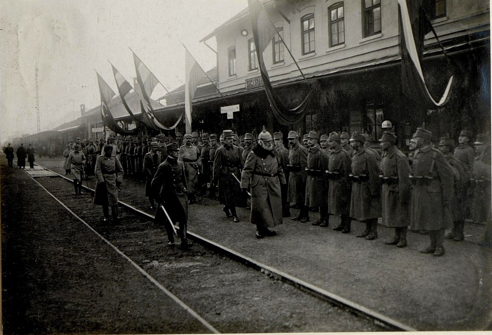 Der König von Bayern; Ludwig III., besucht das Heeresgruppenkommando in Sighișoara (Schässburg, Segesvar), 7.11.1916 (BildID 15549194)