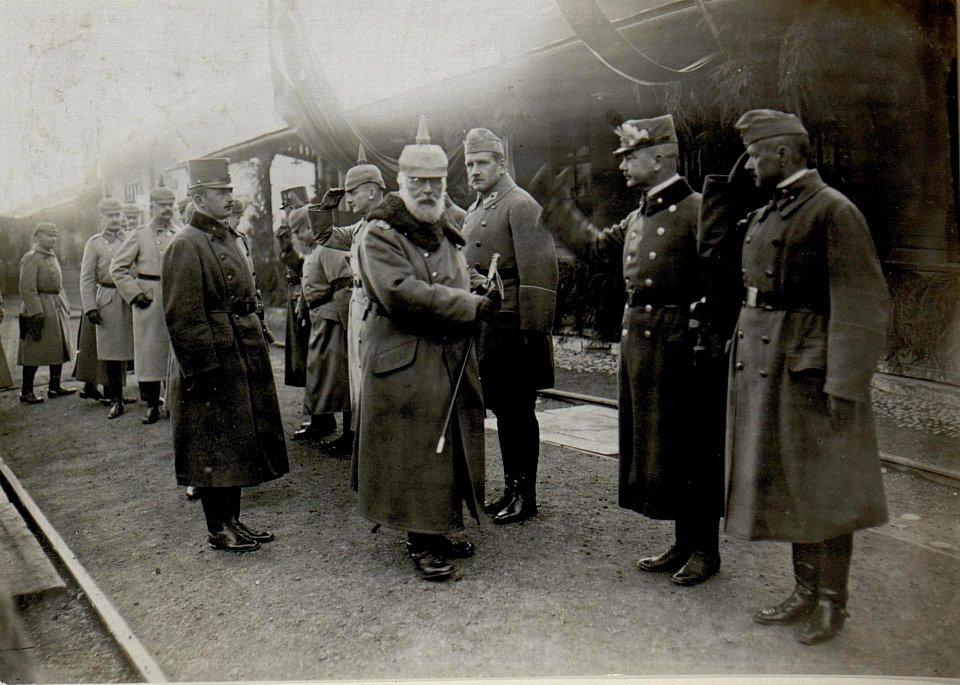 Der König von Bayern; Ludwig III., besucht das Heeresgruppenkommando in Sighișoara (Schässburg, Segesvar), 7.11.1916 (BildID 15549208)