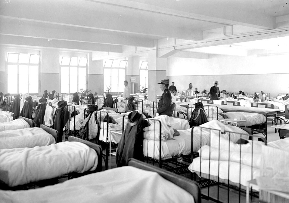 Der grosse Krankensaal der Etappensanitätsanstalt Zofingen - CH-BAR - 3238455